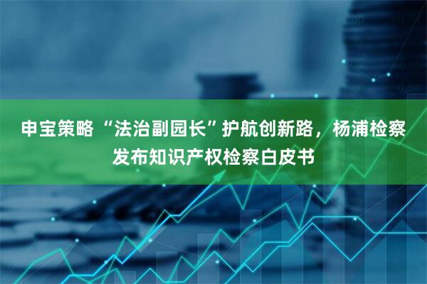 申宝策略 “法治副园长”护航创新路，杨浦检察发布知识产权检察白皮书